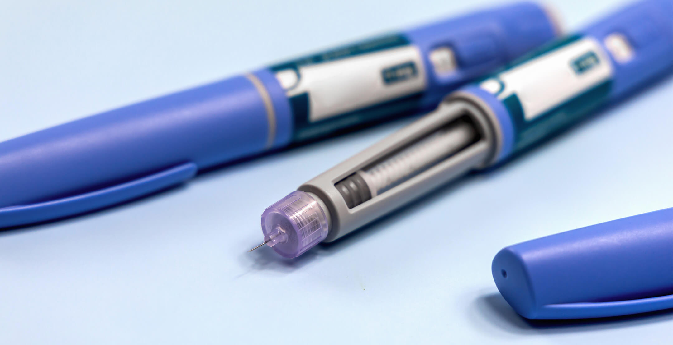 Three GLP-1 injectors